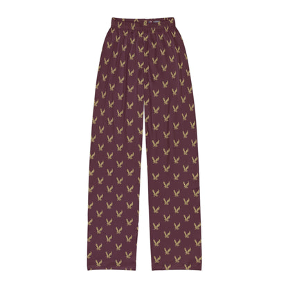 Youth Pajama Pants with Allover Band Eagle Print