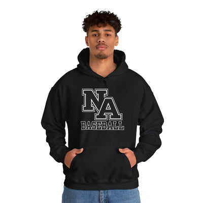 Adult Unisex Classic Black Logo Baseball Graphic Hoodie