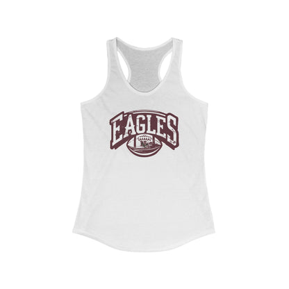 Women's Eagles Football Motion Graphic Racerback Tank