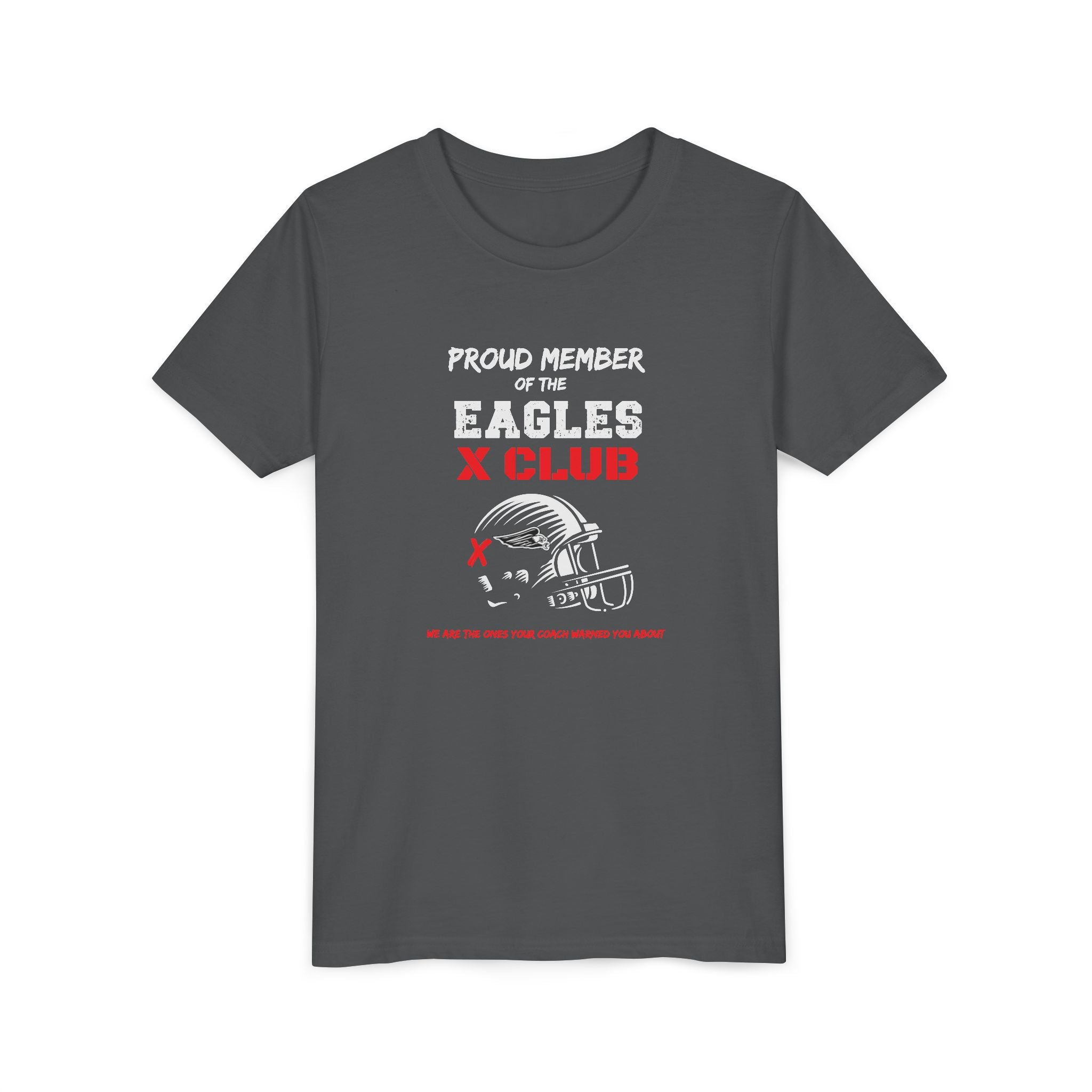 Youth Eagles Red X Club Graphic Short Sleeve Soft Tee