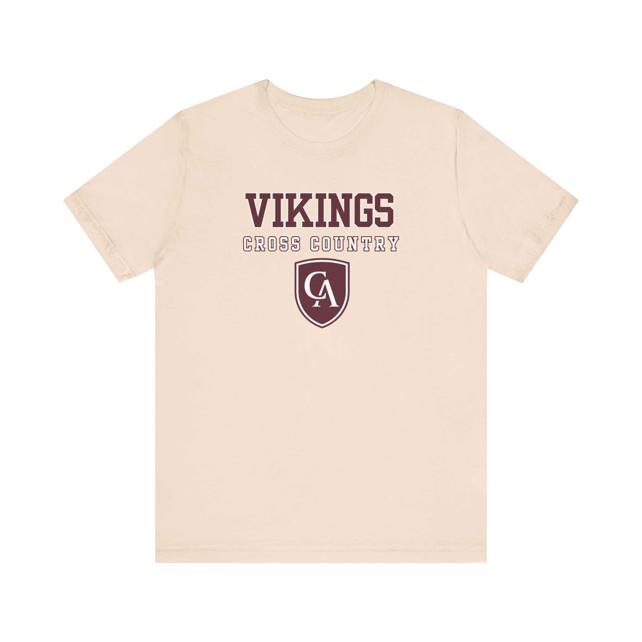 Adult Unisex Columbus Academy Vikings Cross Country Graphic Short Sleeve Bella + Canvas Soft Tee