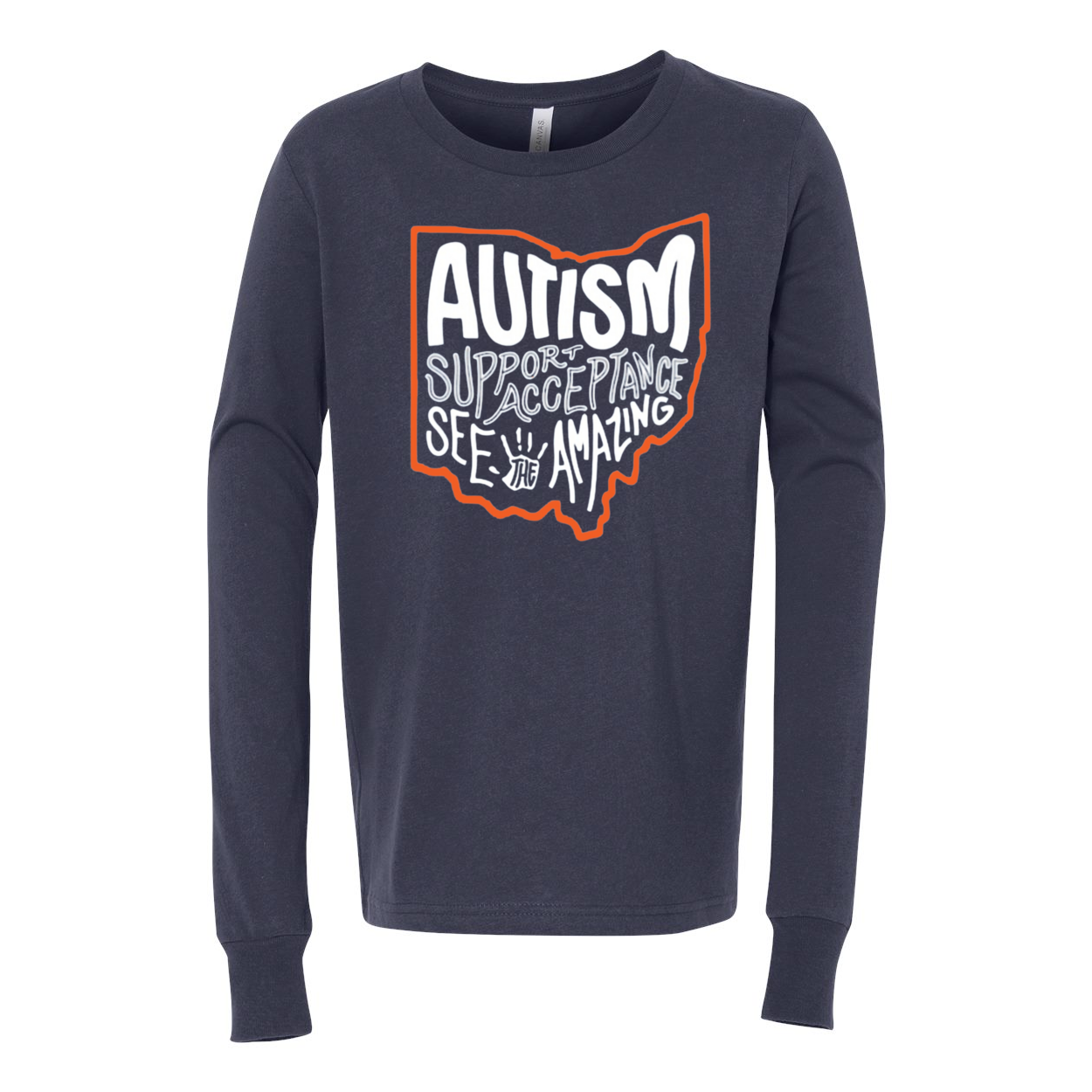 Youth "Autism See The Amazing" Bridgeway Graphic Long Sleeve Tee