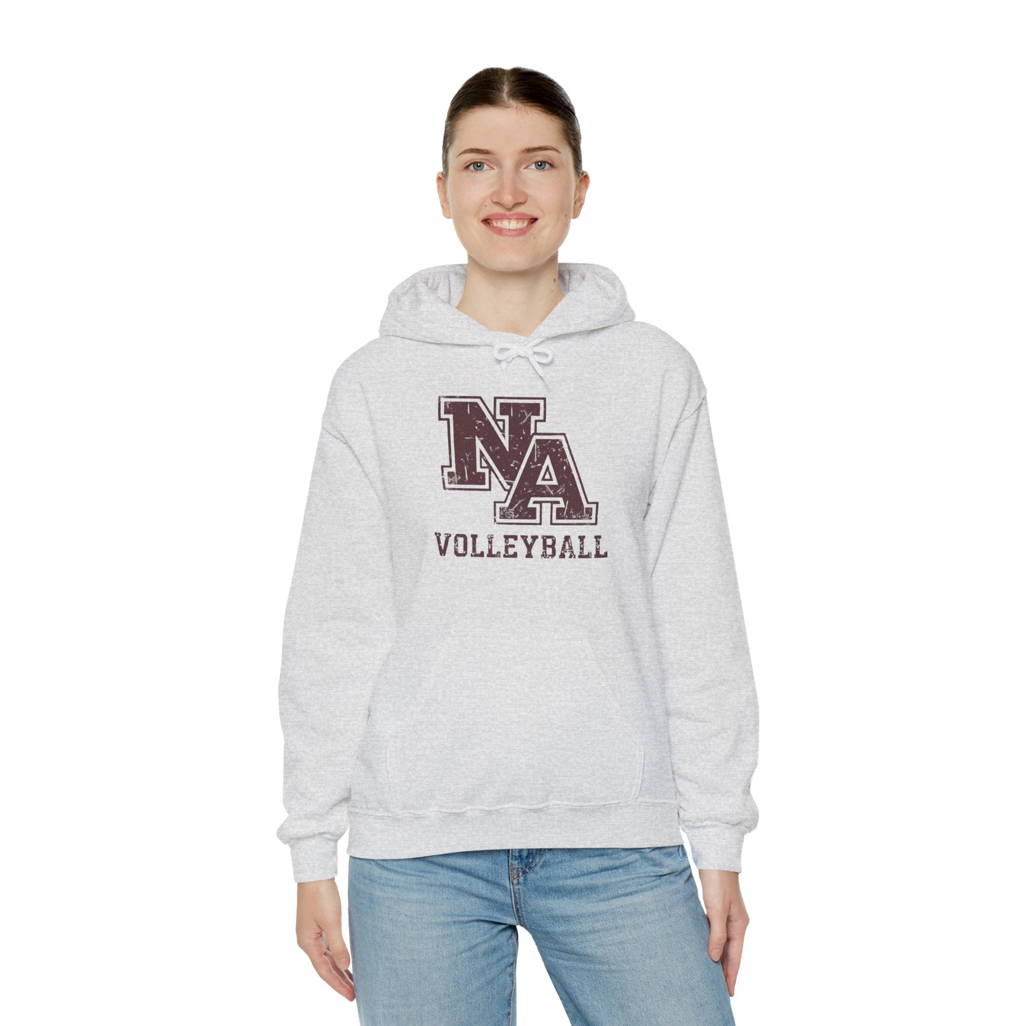 Adult Unisex New Albany Volleyball Vintage Vibe Logo Graphic Hoodie