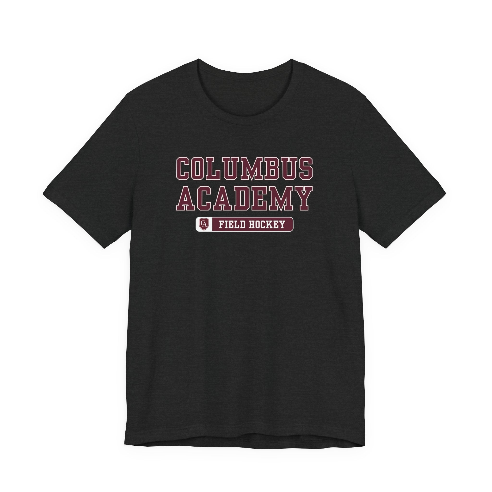 Adult Unisex Columbus Academy Field Hockey Graphic Short Sleeve Bella + Canvas Soft Tee