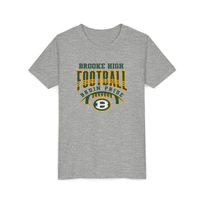 Youth Bruin Pride Football Graphic Short Sleeve Soft Tee