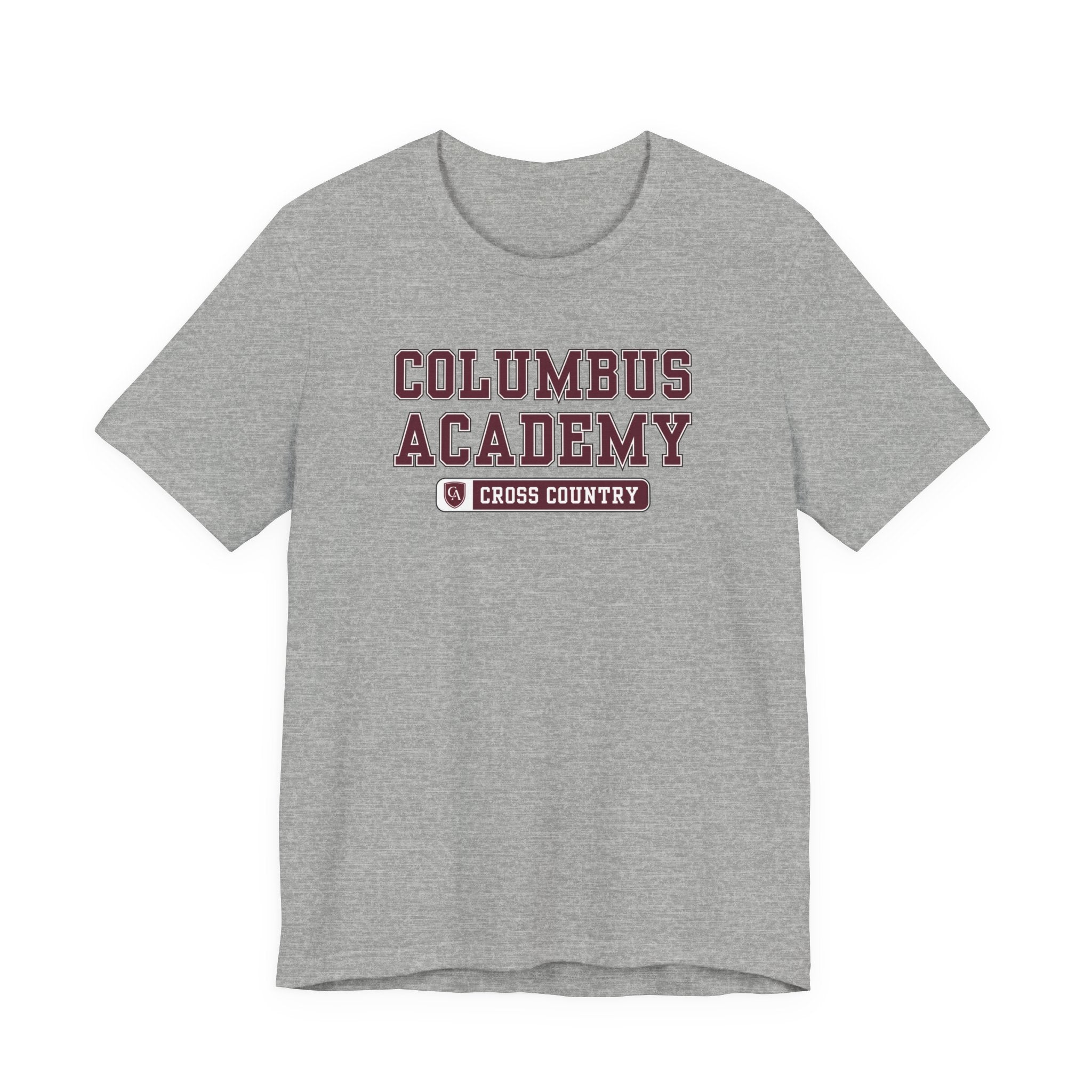 Adult Unisex Columbus Academy Cross Country Graphic Short Sleeve Bella + Canvas Soft Tee