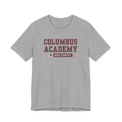 Adult Unisex Columbus Academy Cross Country Graphic Short Sleeve Bella + Canvas Soft Tee