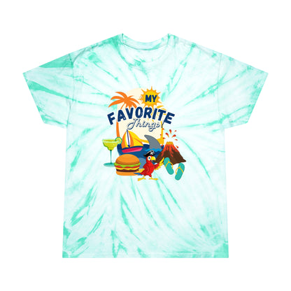 Adult Unisex My Favorite Things Graphic Tie-Dye Tee