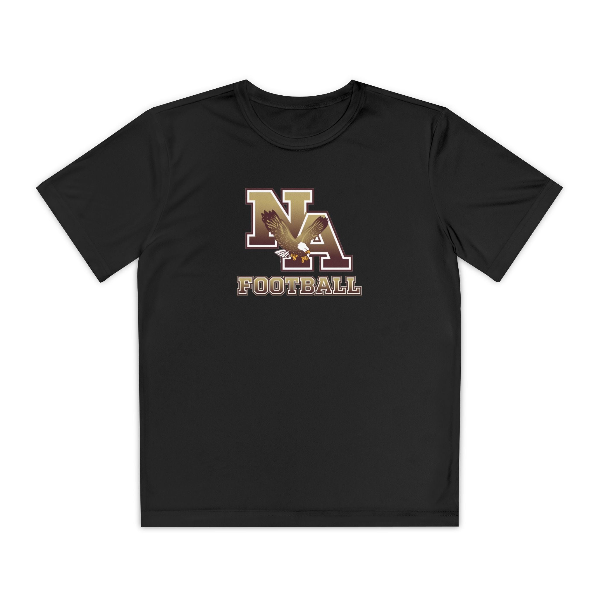 Youth New Albany Ombre Eagle Logo Graphic Sport-Tek Competitor Performance Tee