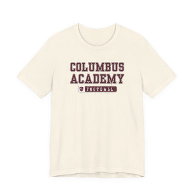Adult Unisex Columbus Academy Football Graphic Short Sleeve Bella + Canvas Soft Tee