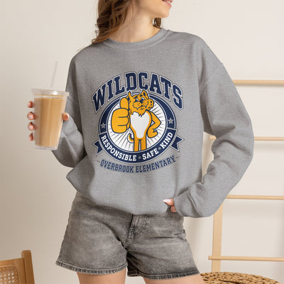 Adult Unisex Overbrook Elementary Wildcat Way Graphic Sweatshirt