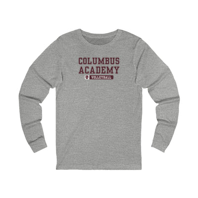 Adult Unisex Columbus Academy Volleyball Graphic Long Sleeve Bella + Canvas Soft Tee