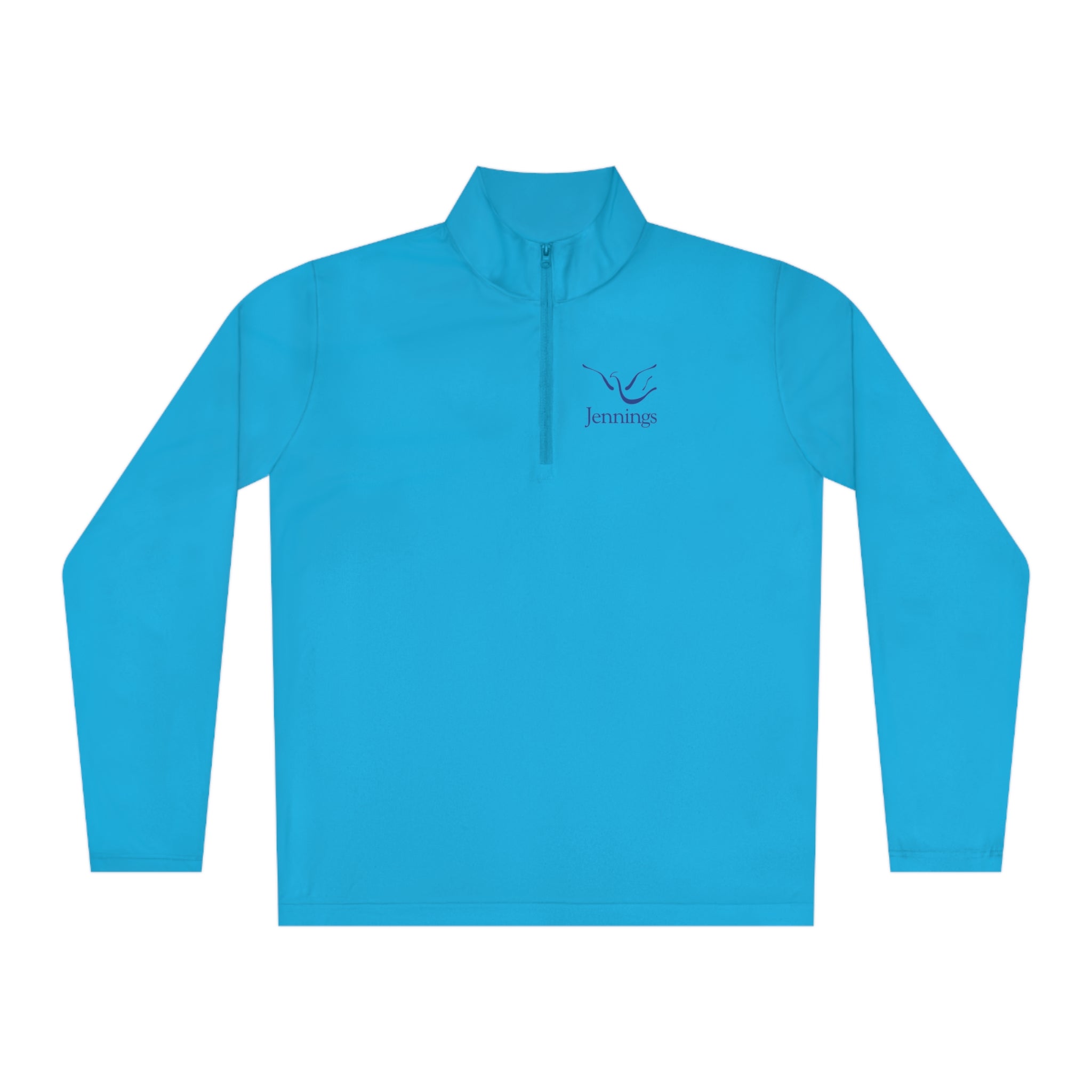 Adult Unisex Sport-Tek Competitor Performance Quarter-Zip Pullover - Blue Jennings Logo