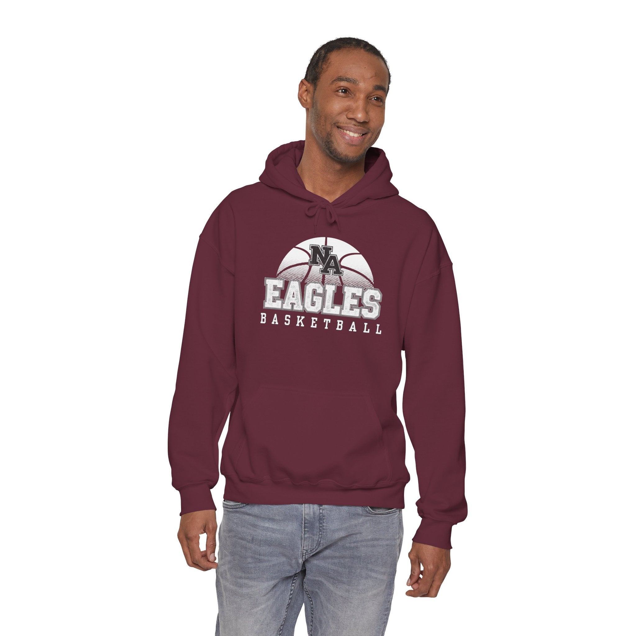 Adult Unisex New Albany Eagles Basketball Fast Break Graphic Hoodie