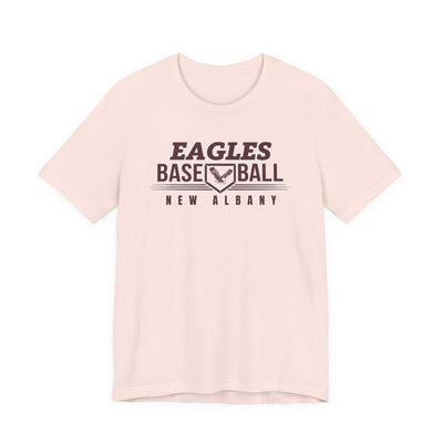 Adult Unisex New Albany Eagles Home Plate Pride Graphic Short Sleeve Soft Tee