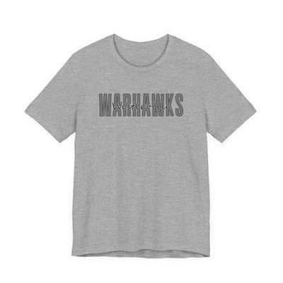 Adult Unisex Westerville Central Warhawks Spirit Script Graphic Short Sleeve Soft Tee