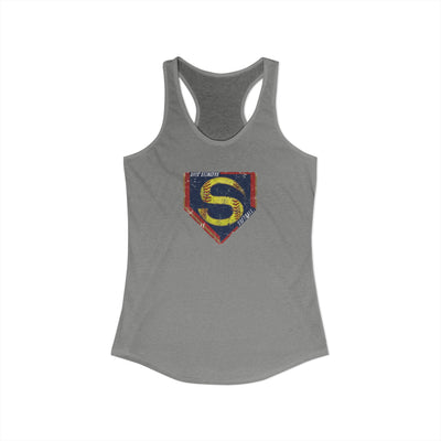 Women's Stingers Softball Distressed Logo Graphic Next Level Racerback Tank