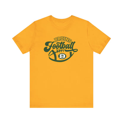 Adult Unisex Bruin Script Football Graphic Short Sleeve Soft Tee