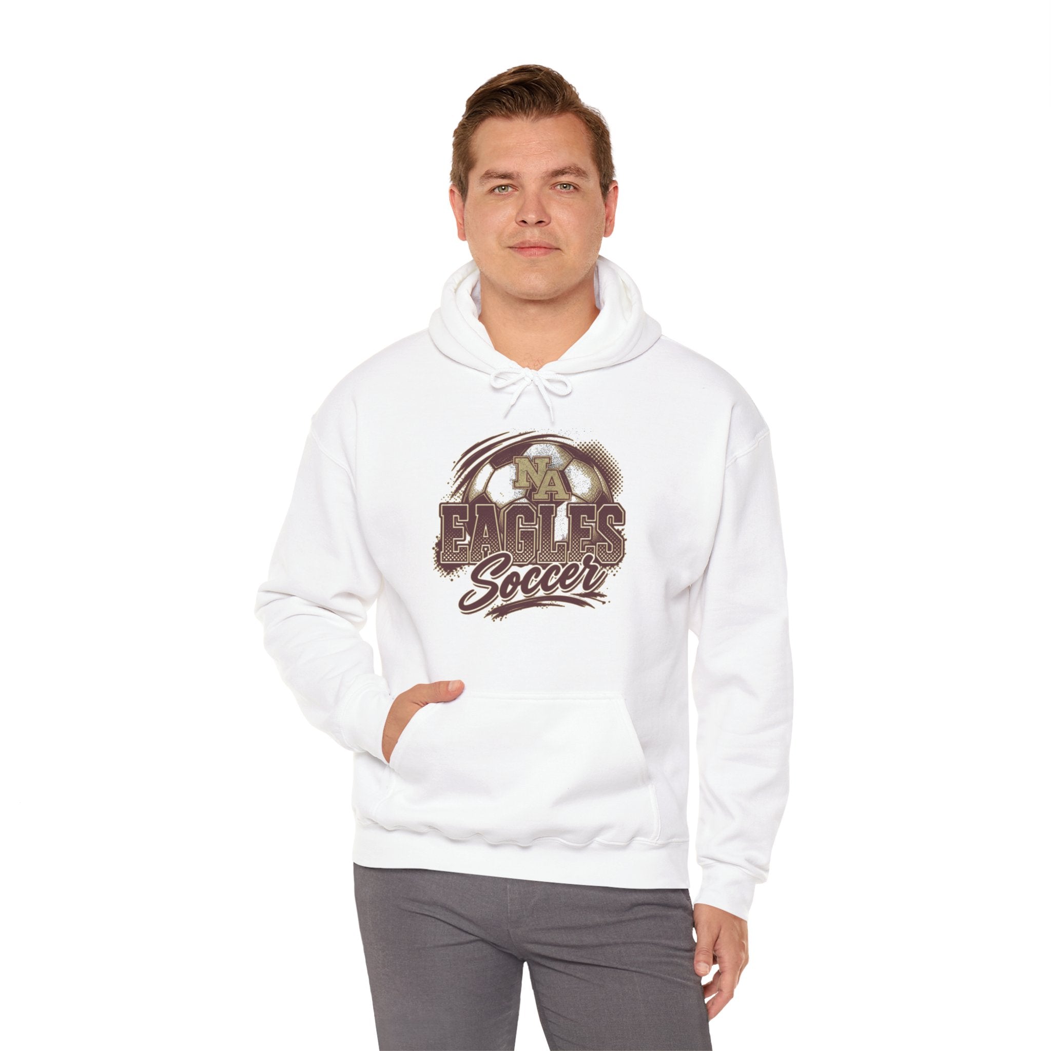 Adult Unisex New Albany Eagles Ombre Soccer Graphic Hoodie