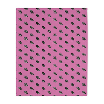 Classic Eagles Logo Super Soft Velveteen Microfiber Blanket (Two-sided print) - PINK OCTOBER