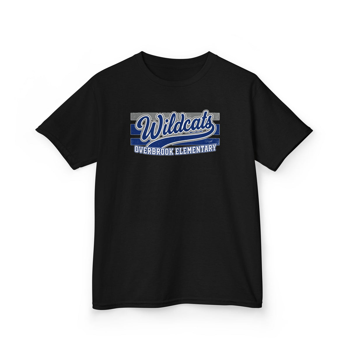 Youth Overbrook Elementary Wildcats Vintage Distressed Spirit Graphic Gildan Classic Tee