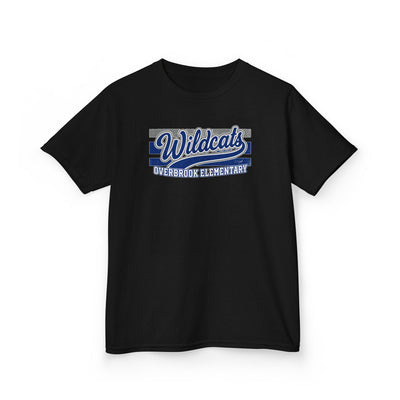 Youth Overbrook Elementary Wildcats Vintage Distressed Spirit Graphic Gildan Classic Tee