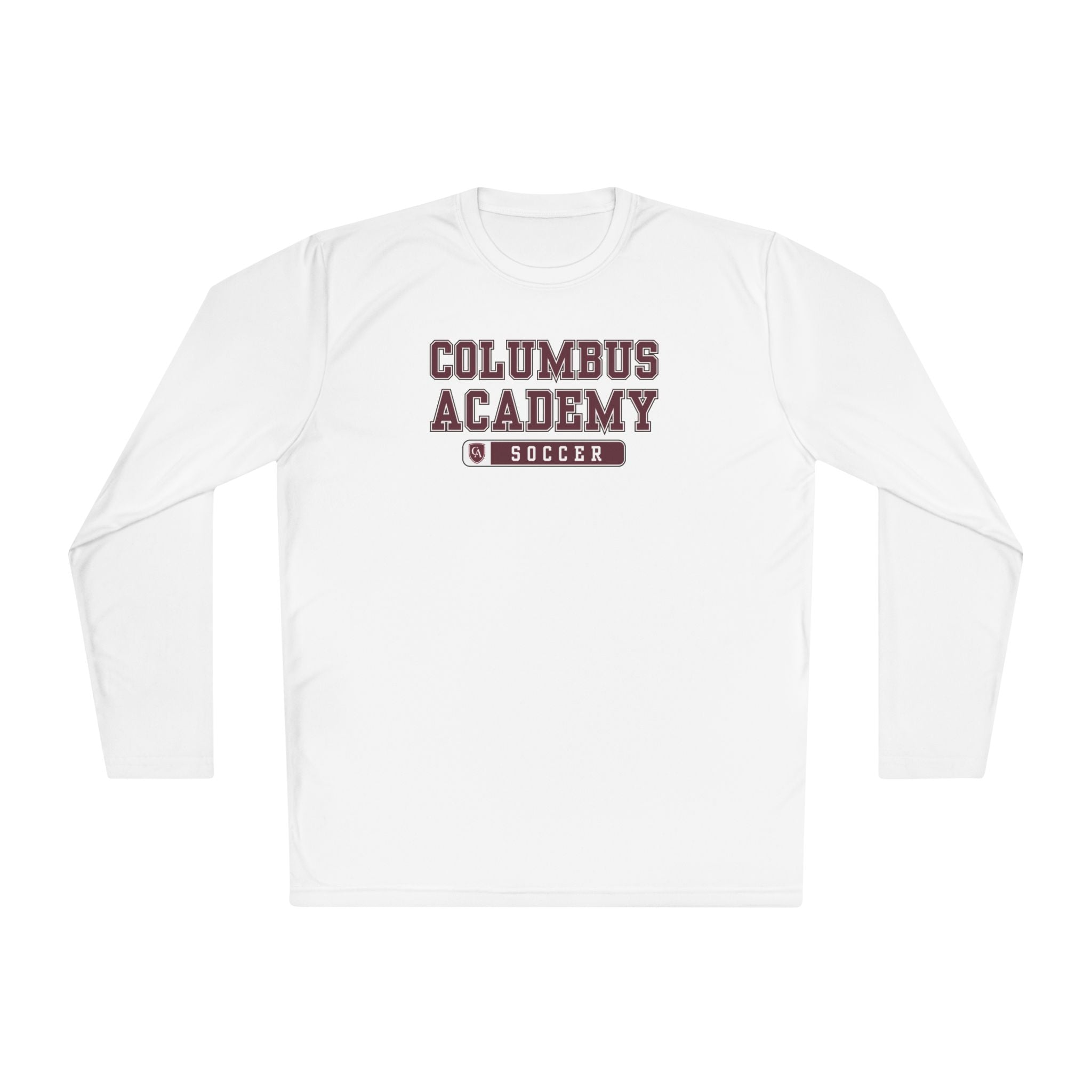 Adult Unisex Columbus Academy Soccer Graphic Sport-Tek Competitor Performance Long Sleeve Tee