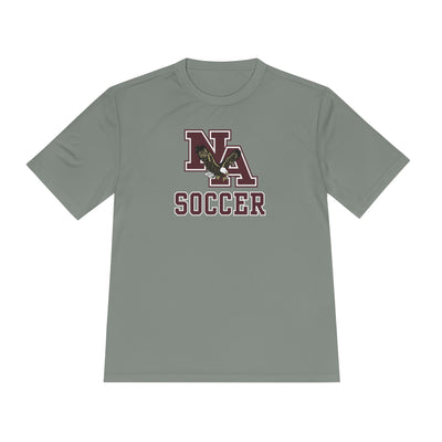 Adult Unisex New Albany Classic Maroon Soccer Logo Graphic Sport-Tek Competitor Performance Tee