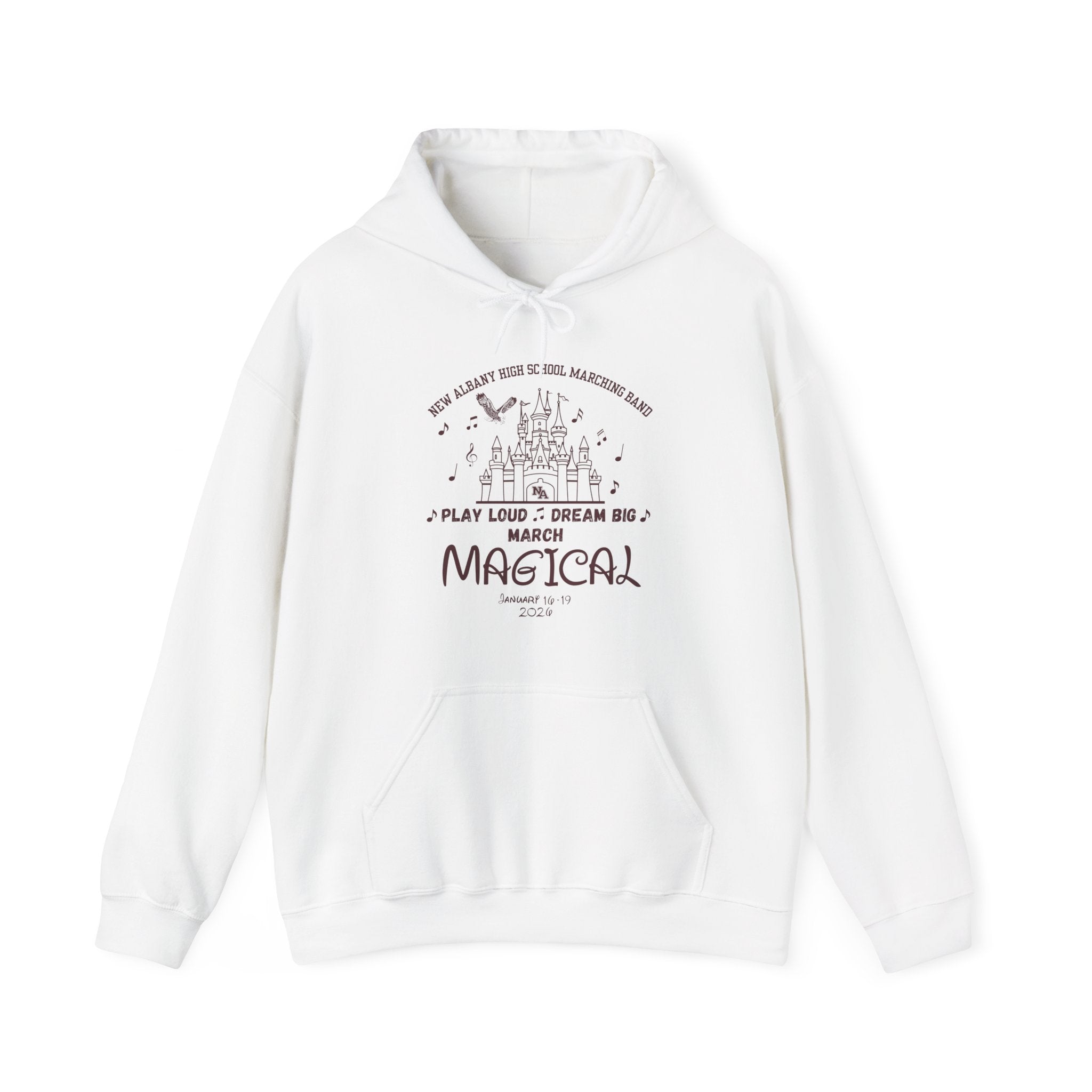 Adult Unisex NAHS Marching Band March Magical Graphic Hoodie