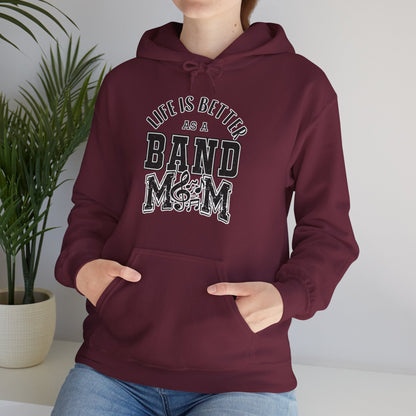 Adult Unisex Life is Better As A Band Mom Graphic Hoodie