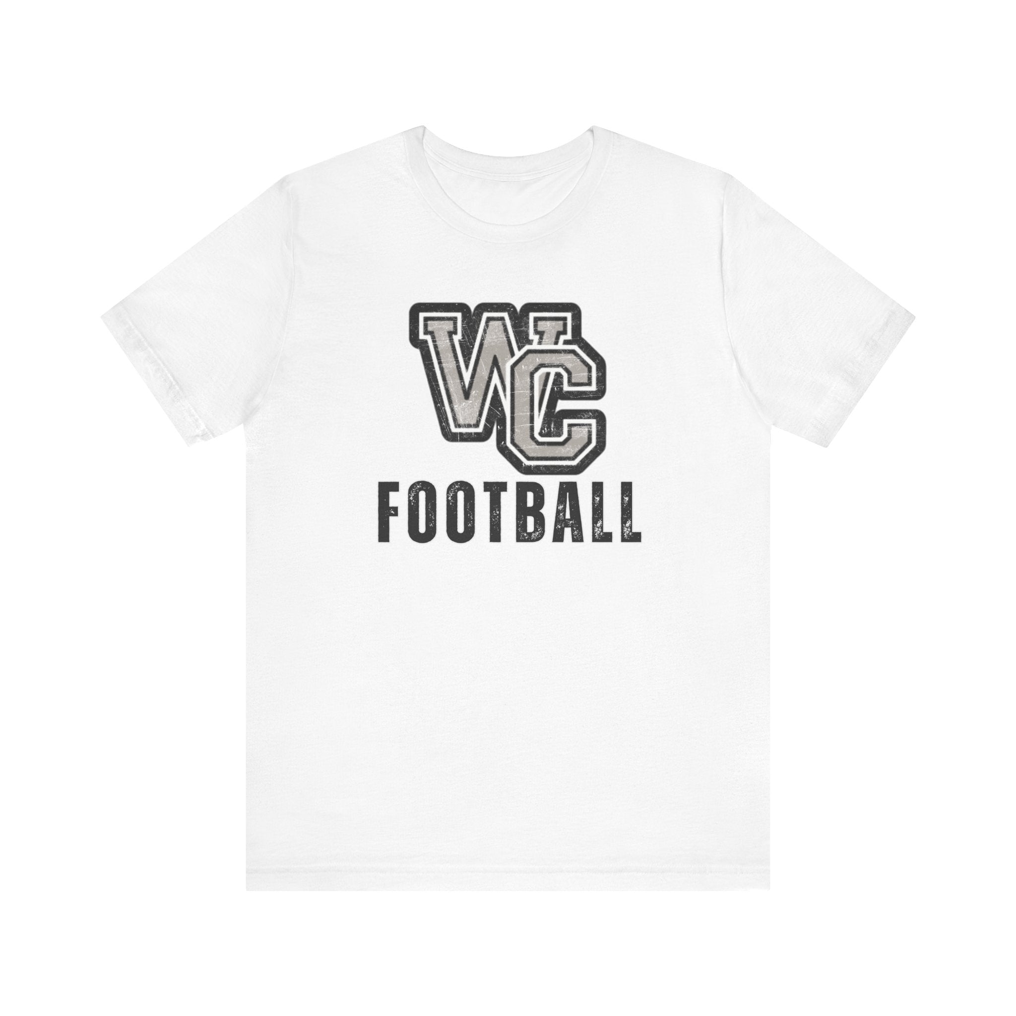 Adult Unisex Vintage Distressed Westerville Central Football Graphic Short Sleeve Soft Tee
