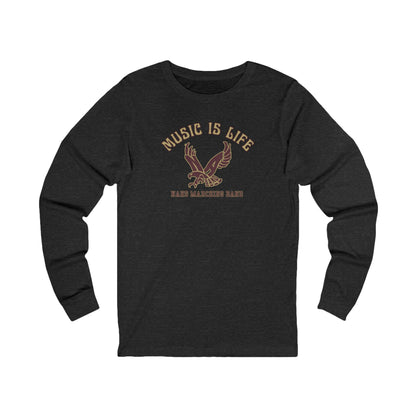 Adult Unisex NAHS Music is Life Graphic Long Sleeve Soft Tee