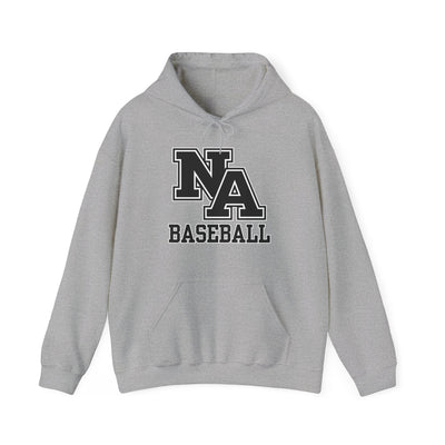 Adult Unisex Classic Black Logo Baseball Graphic Hoodie