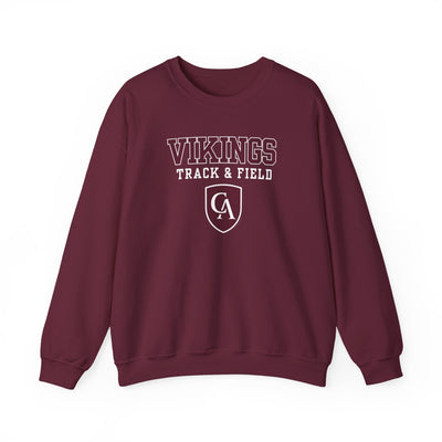 Adult Unisex Columbus Academy Vikings Track & Field Graphic Gildan Heavy Blend Sweatshirt