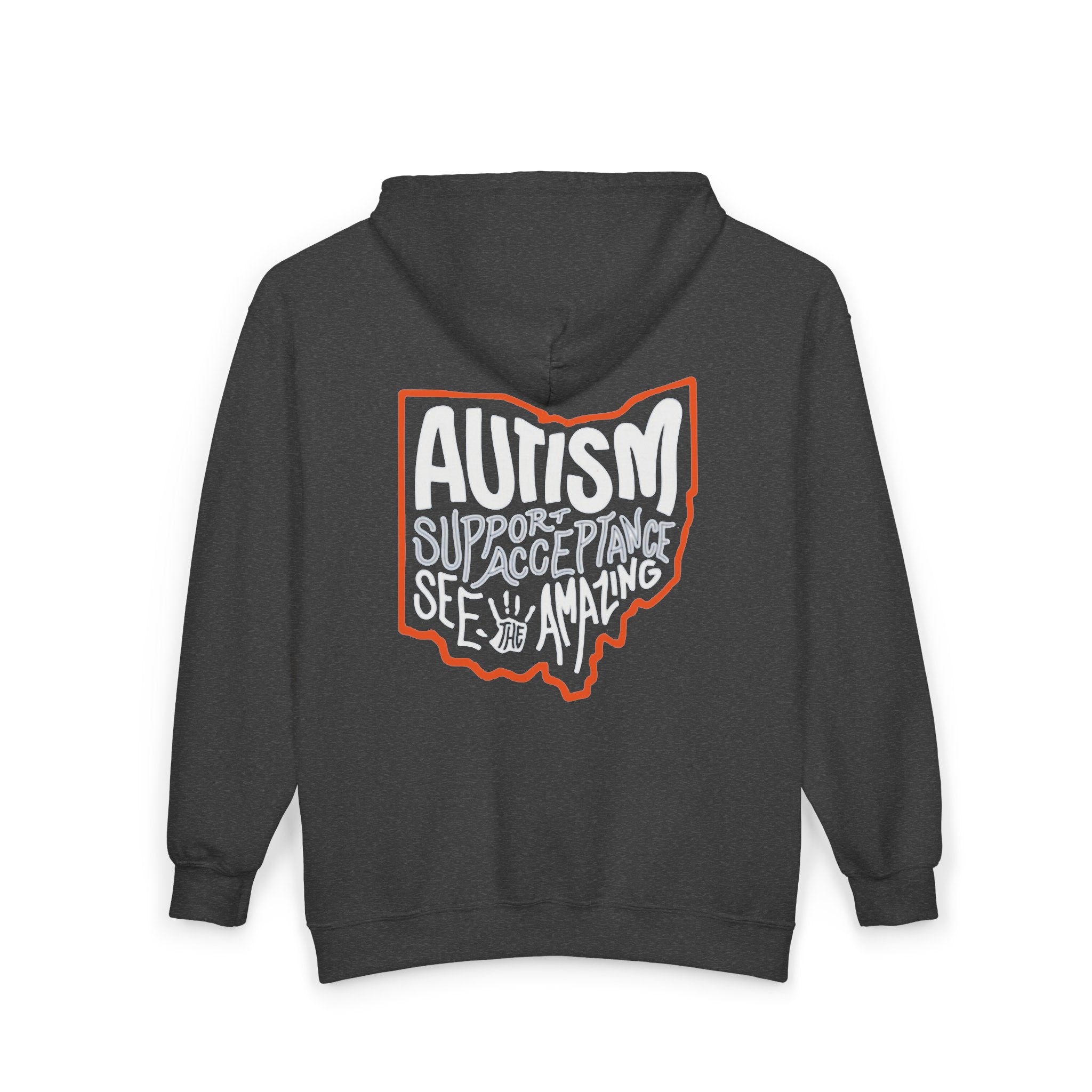 Adult Unisex Autism See The Amazing Graphic Full-Zip Sweatshirt