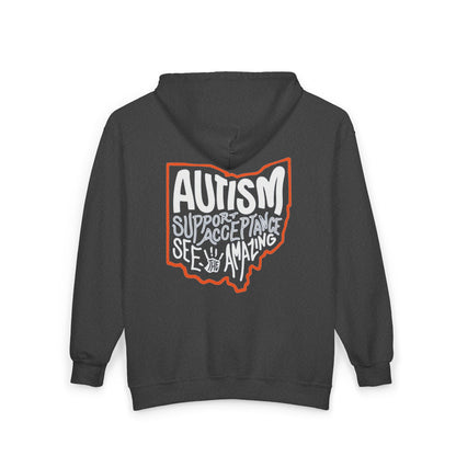 Adult Unisex Autism See The Amazing Graphic Full-Zip Sweatshirt