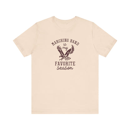 Adult Unisex Marching Band Season Graphic Short Sleeve Soft Tee
