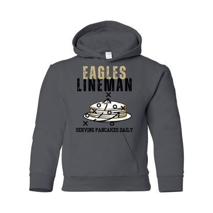 Youth Eagles Lineman Pancake Graphic Hoodie