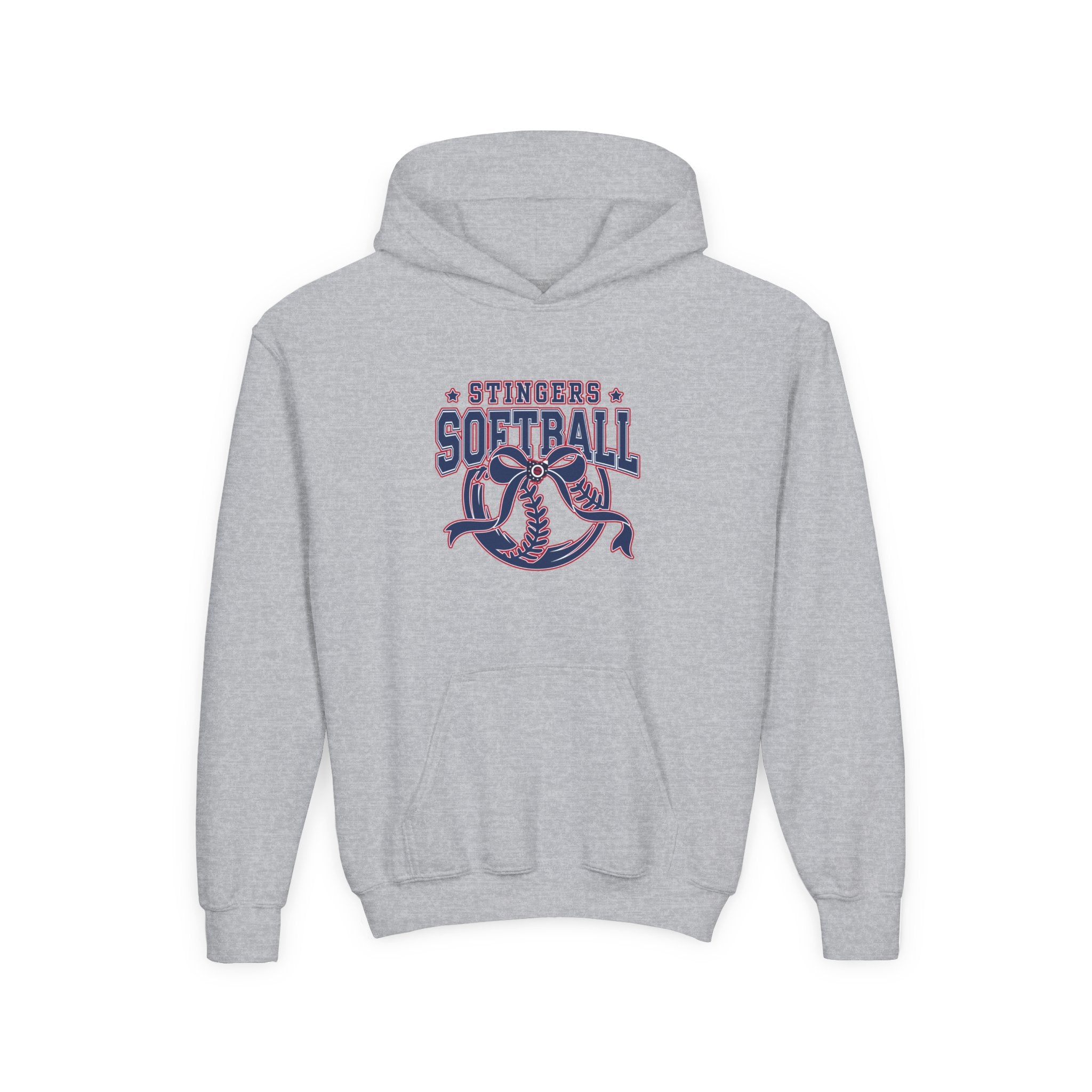 Youth Stingers Softball Spirit Bow Graphic Hoodie