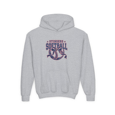 Youth Stingers Softball Spirit Bow Graphic Hoodie