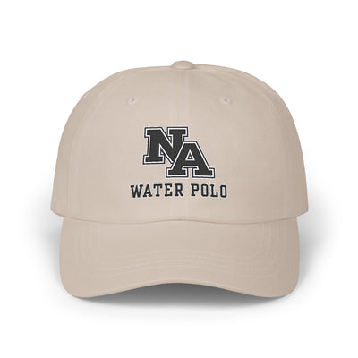 New Albany Water Polo Classic Black Logo Embroidered Dad Cap