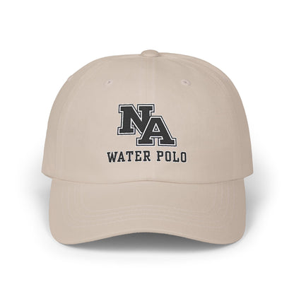 New Albany Water Polo Classic Black Logo Embroidered Dad Cap