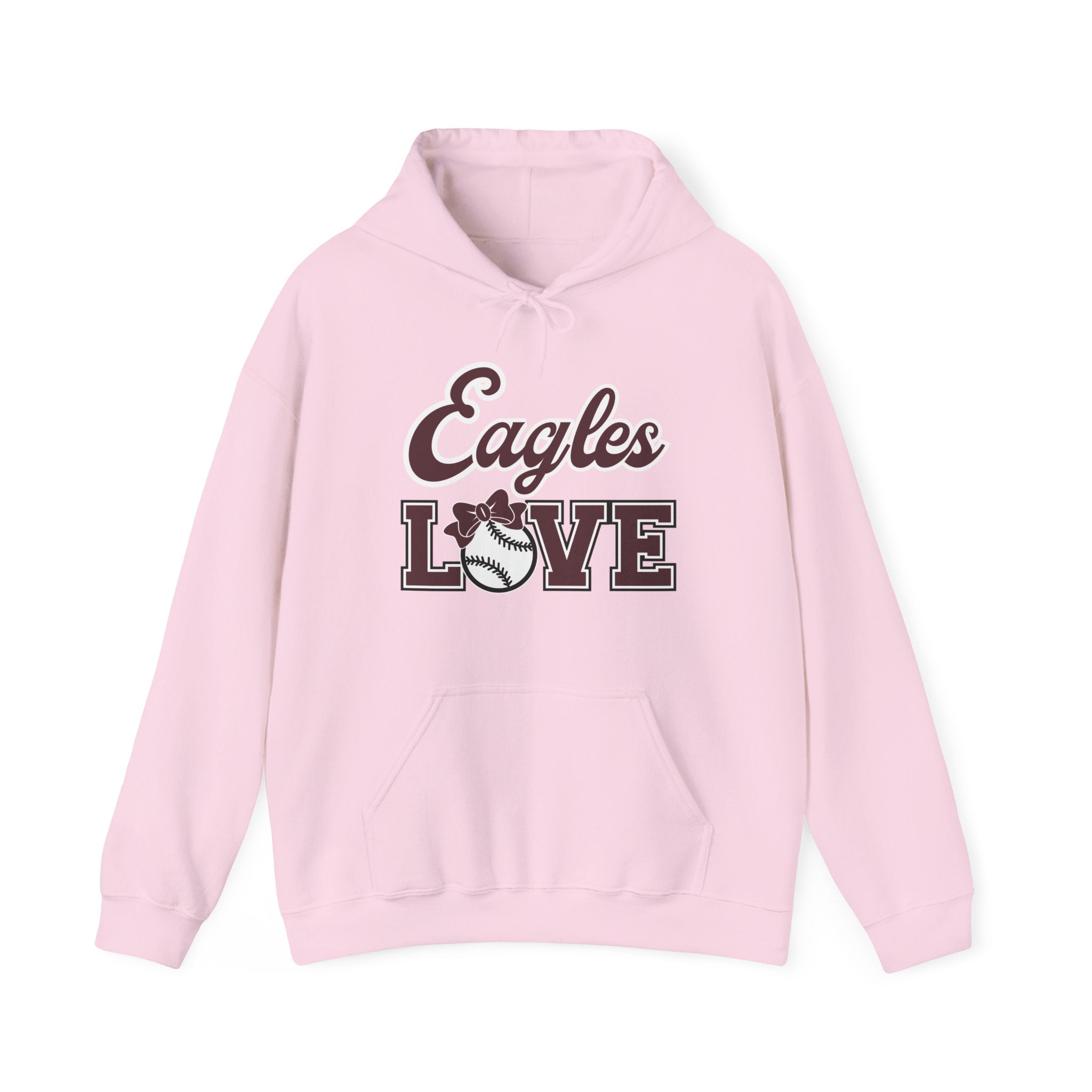 Adult Unisex Eagles Softball Love Graphic Hoodie