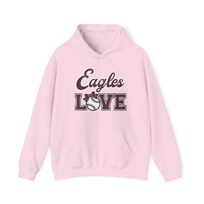 Adult Unisex Eagles Softball Love Graphic Hoodie