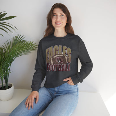 Adult Unisex New Albany First-Down Distressed Football Graphic Sweatshirt