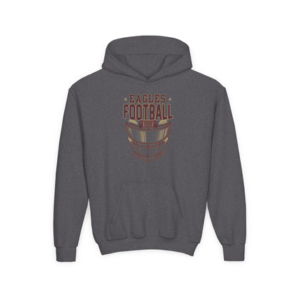 Youth Eagles Maroon Hype Helmet Graphic Hoodie