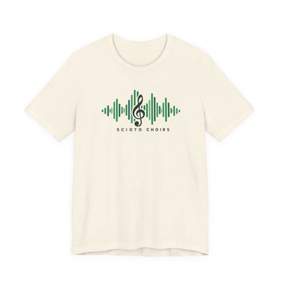 Adult Unisex Dublin Scioto Choirs Sound Wave Graphic Short Sleeve Soft Tee