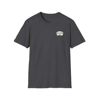 Adult Unisex South Hills Swim Club Home of the Sharks Graphic Short Sleeve Gildan Softstyle Tee