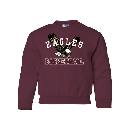 Youth Flying Basketball Eagle Sweatshirt