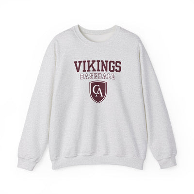 Adult Unisex Columbus Academy Vikings Baseball Graphic Gildan Heavy Blend Sweatshirt